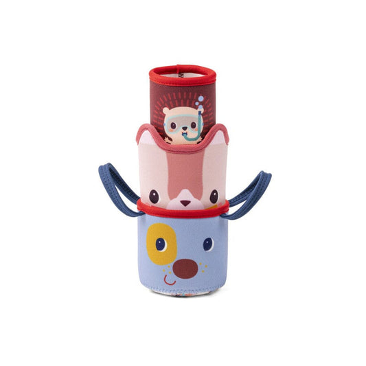 Jules & Friends – Set of 3 Soft Bath Cups 🐶🐱🦔