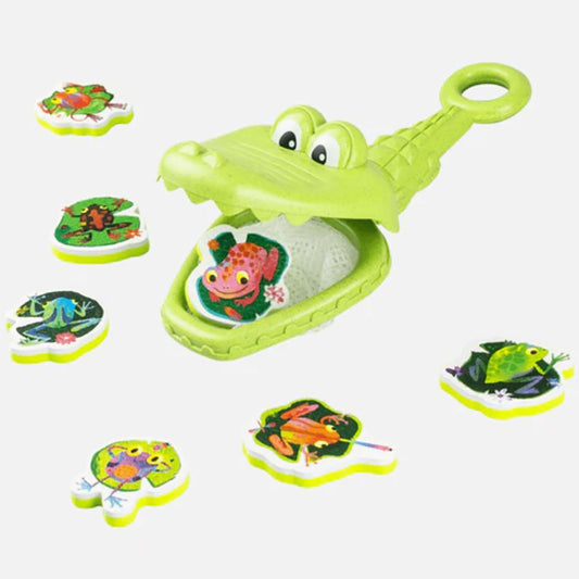 Catch-a-Frog Bath Game 🐊🐸